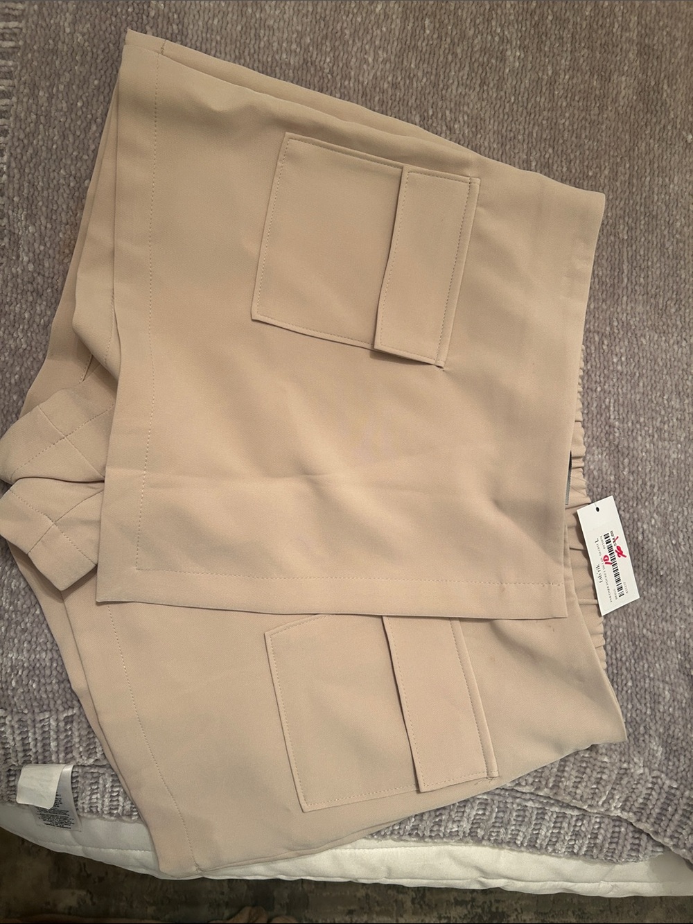 fab'rik Tan Utility Skort with Patch Pockets